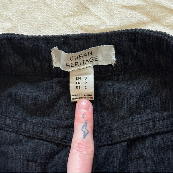 Classic Black Corduroy Skirt - Picture 7 of 8